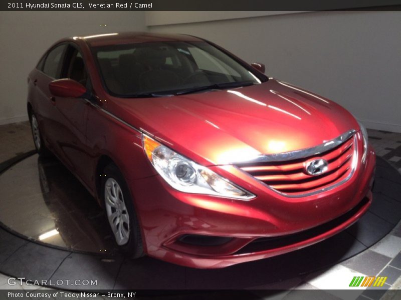 Venetian Red / Camel 2011 Hyundai Sonata GLS