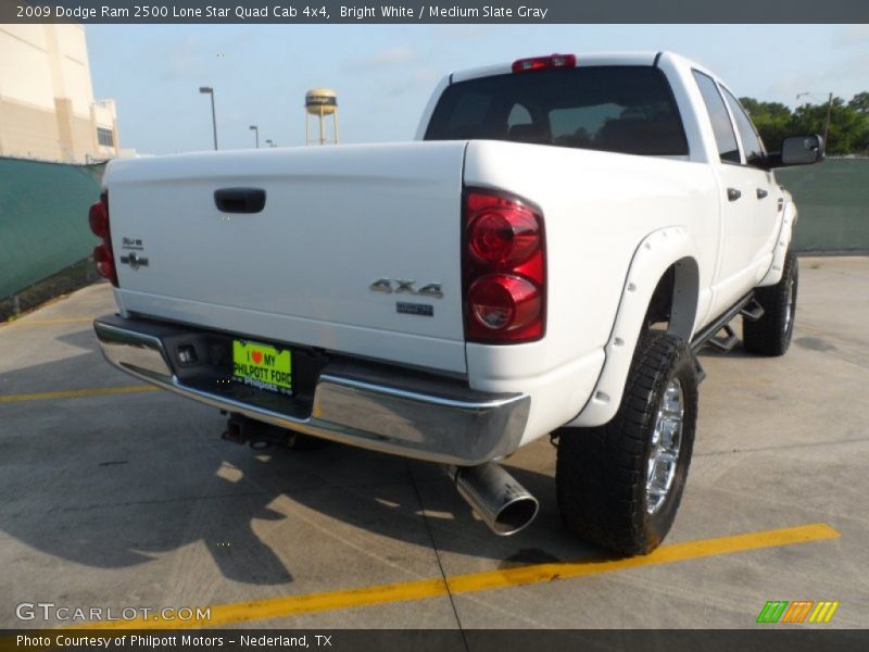 Bright White / Medium Slate Gray 2009 Dodge Ram 2500 Lone Star Quad Cab 4x4