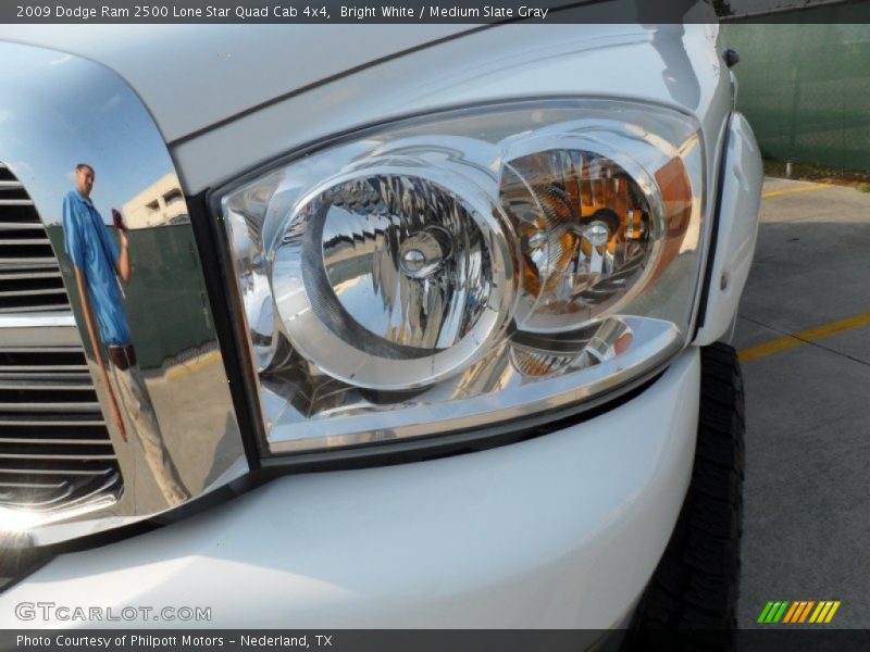 Bright White / Medium Slate Gray 2009 Dodge Ram 2500 Lone Star Quad Cab 4x4