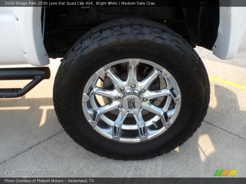 Bright White / Medium Slate Gray 2009 Dodge Ram 2500 Lone Star Quad Cab 4x4