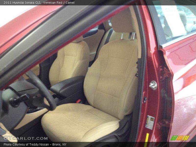 Venetian Red / Camel 2011 Hyundai Sonata GLS