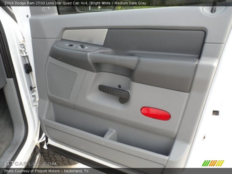 Bright White / Medium Slate Gray 2009 Dodge Ram 2500 Lone Star Quad Cab 4x4