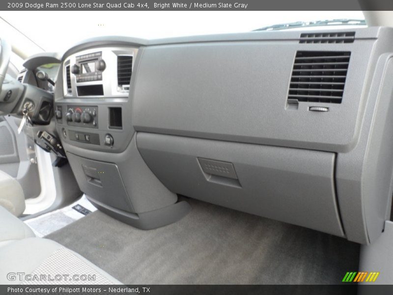 Bright White / Medium Slate Gray 2009 Dodge Ram 2500 Lone Star Quad Cab 4x4