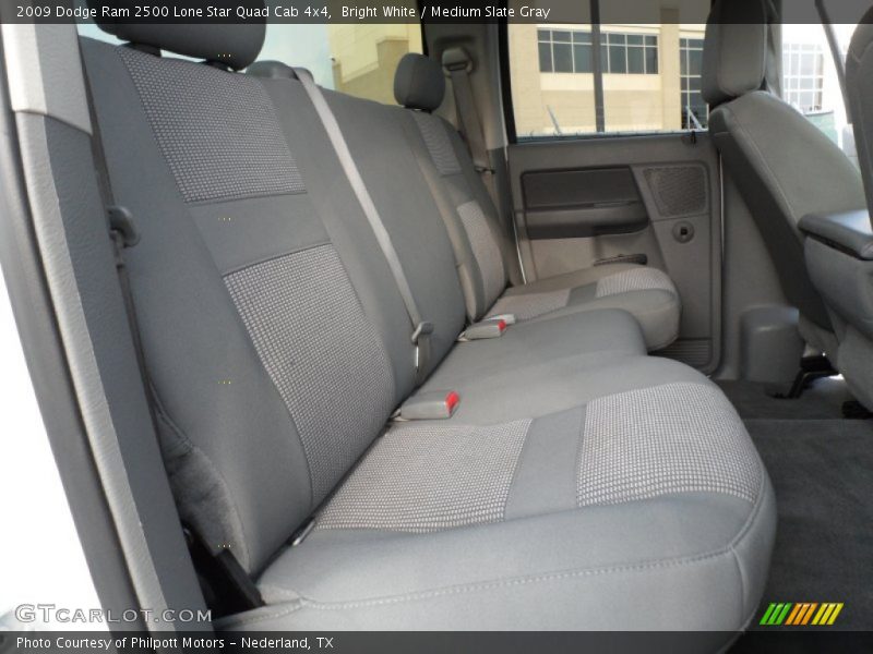 Bright White / Medium Slate Gray 2009 Dodge Ram 2500 Lone Star Quad Cab 4x4