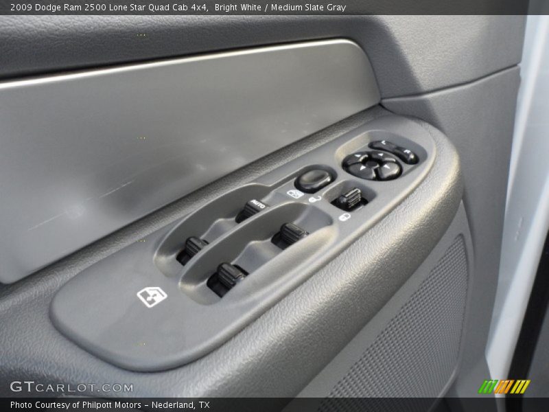 Bright White / Medium Slate Gray 2009 Dodge Ram 2500 Lone Star Quad Cab 4x4