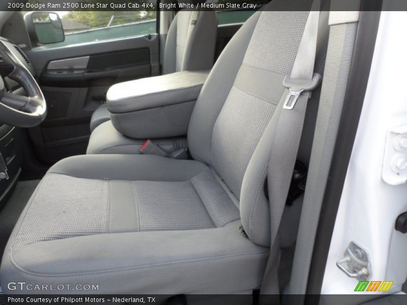 Bright White / Medium Slate Gray 2009 Dodge Ram 2500 Lone Star Quad Cab 4x4