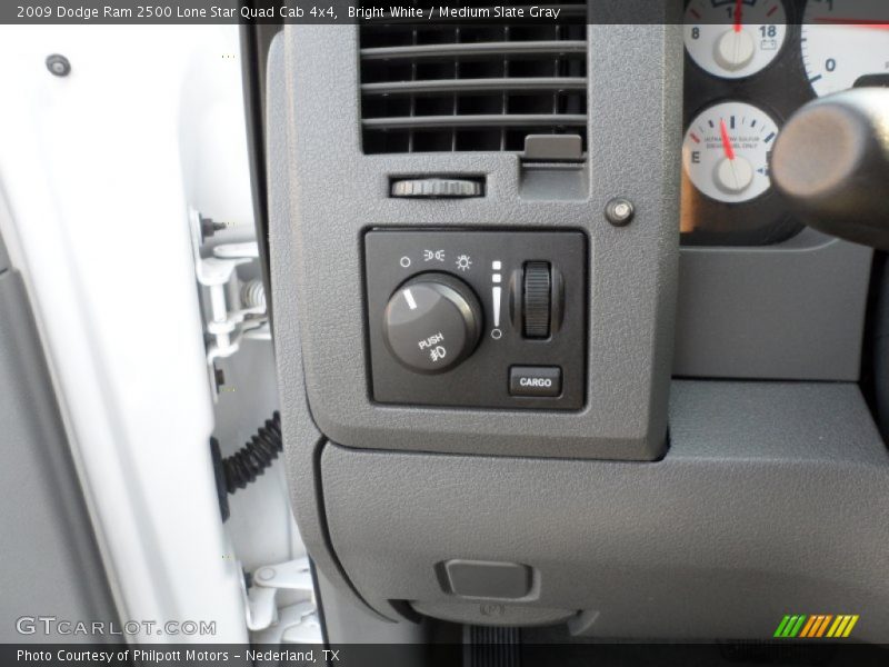 Bright White / Medium Slate Gray 2009 Dodge Ram 2500 Lone Star Quad Cab 4x4
