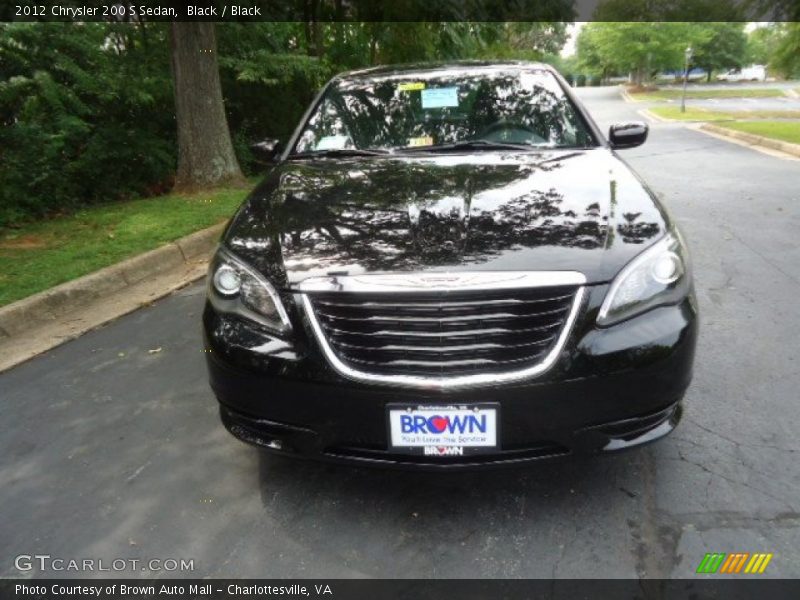 Black / Black 2012 Chrysler 200 S Sedan