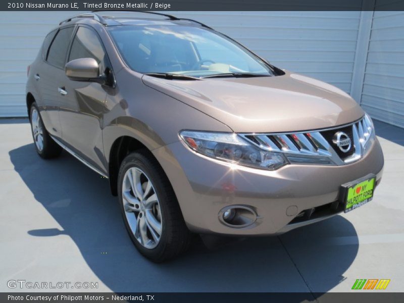 Tinted Bronze Metallic / Beige 2010 Nissan Murano LE