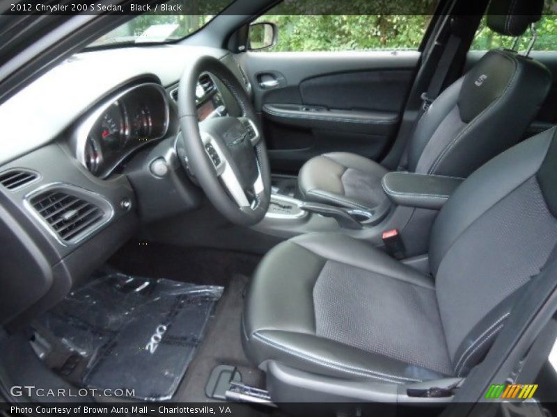 Black / Black 2012 Chrysler 200 S Sedan