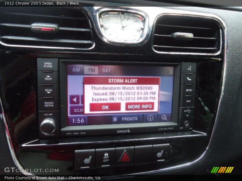 Black / Black 2012 Chrysler 200 S Sedan