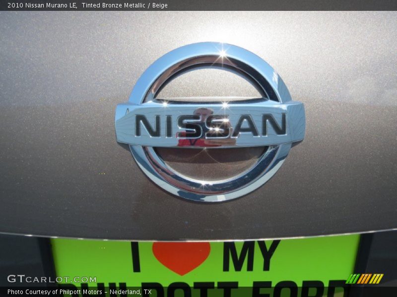 Tinted Bronze Metallic / Beige 2010 Nissan Murano LE