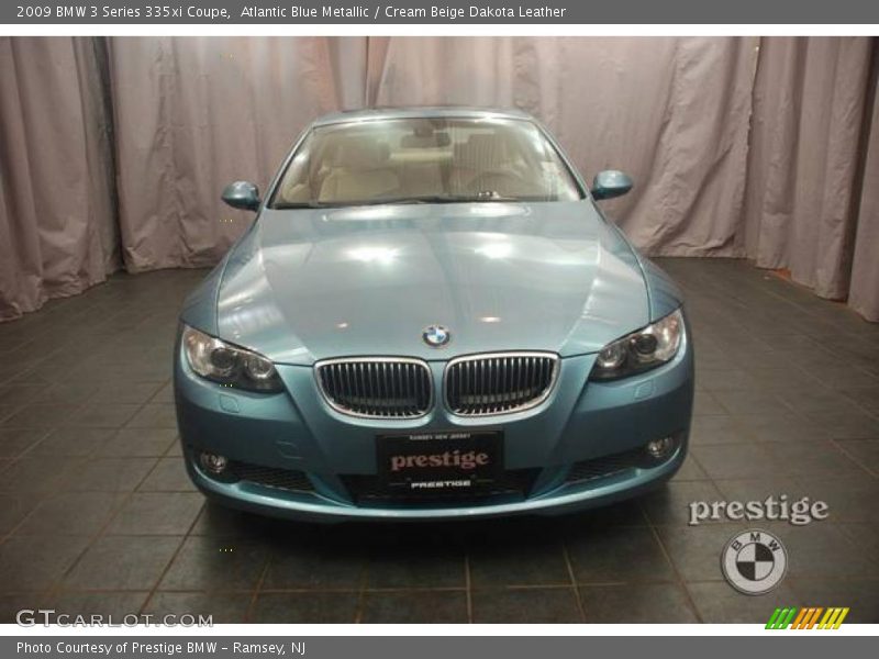 Atlantic Blue Metallic / Cream Beige Dakota Leather 2009 BMW 3 Series 335xi Coupe