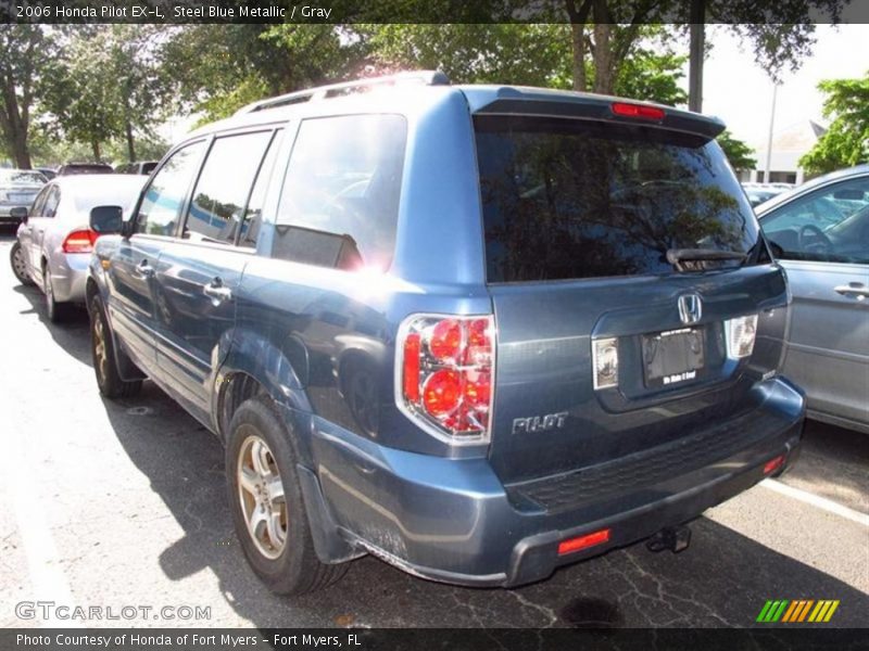 Steel Blue Metallic / Gray 2006 Honda Pilot EX-L