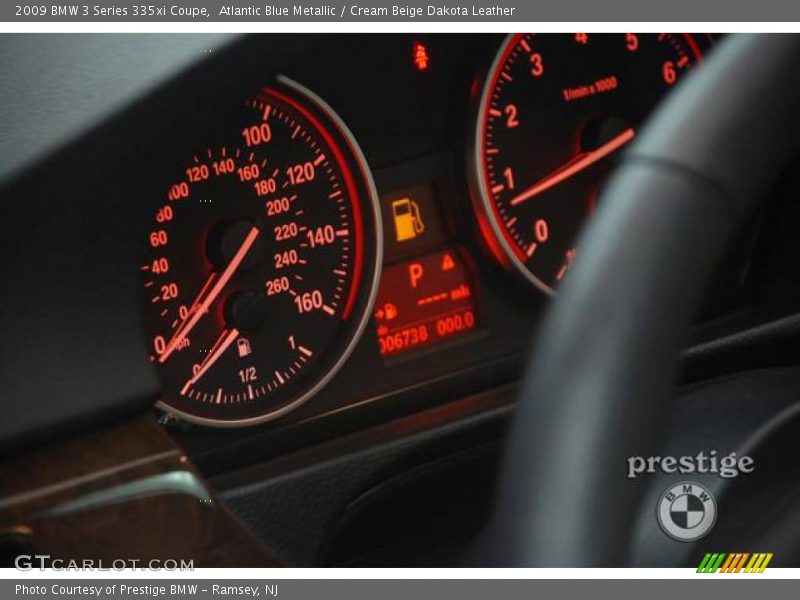 Atlantic Blue Metallic / Cream Beige Dakota Leather 2009 BMW 3 Series 335xi Coupe