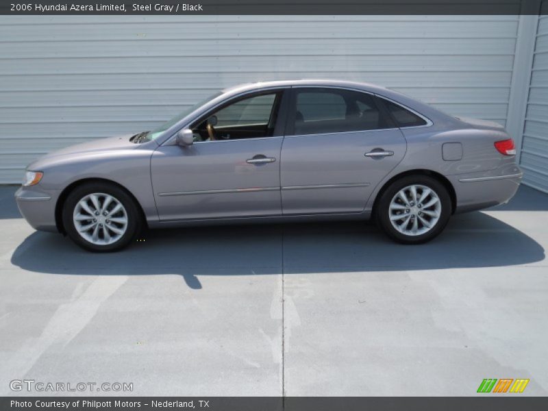 Steel Gray / Black 2006 Hyundai Azera Limited