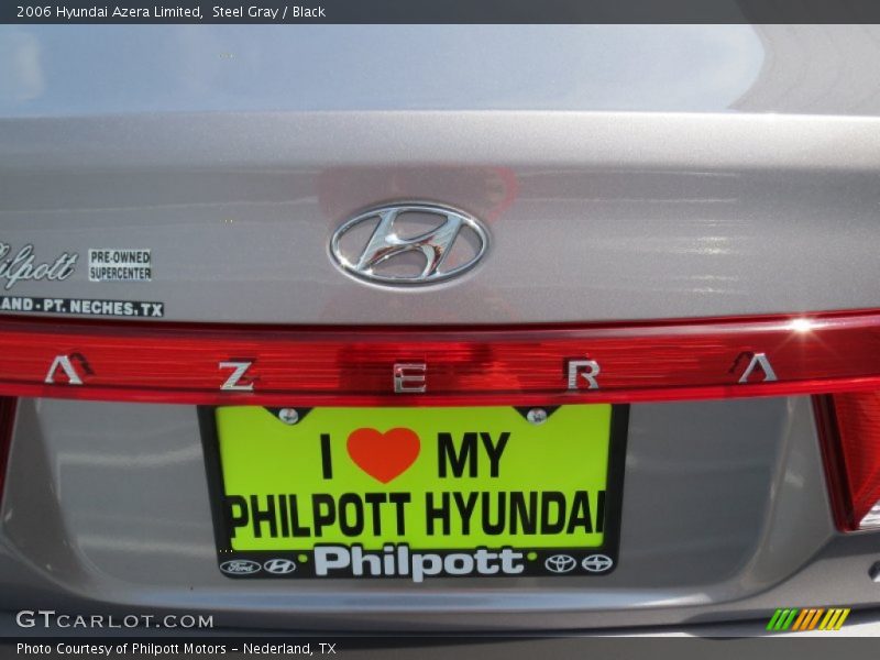 Steel Gray / Black 2006 Hyundai Azera Limited