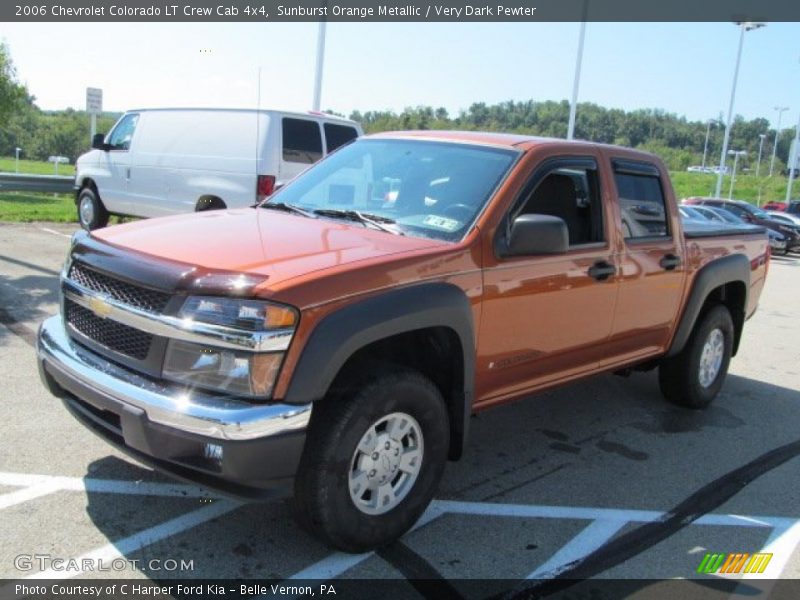 Sunburst Orange Metallic / Very Dark Pewter 2006 Chevrolet Colorado LT Crew Cab 4x4