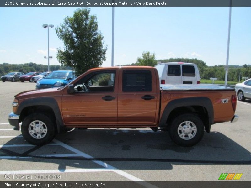 Sunburst Orange Metallic / Very Dark Pewter 2006 Chevrolet Colorado LT Crew Cab 4x4