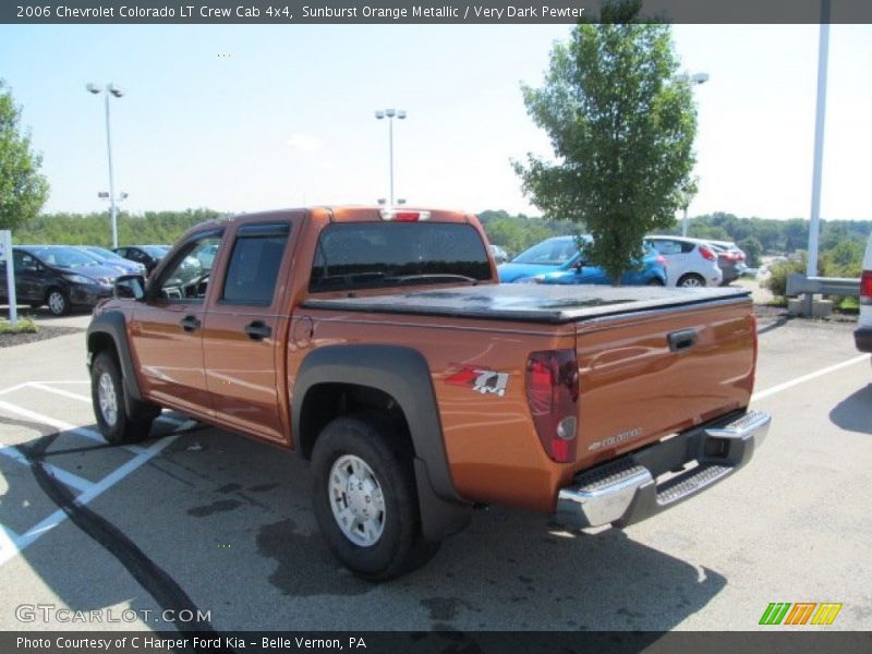 Sunburst Orange Metallic / Very Dark Pewter 2006 Chevrolet Colorado LT Crew Cab 4x4