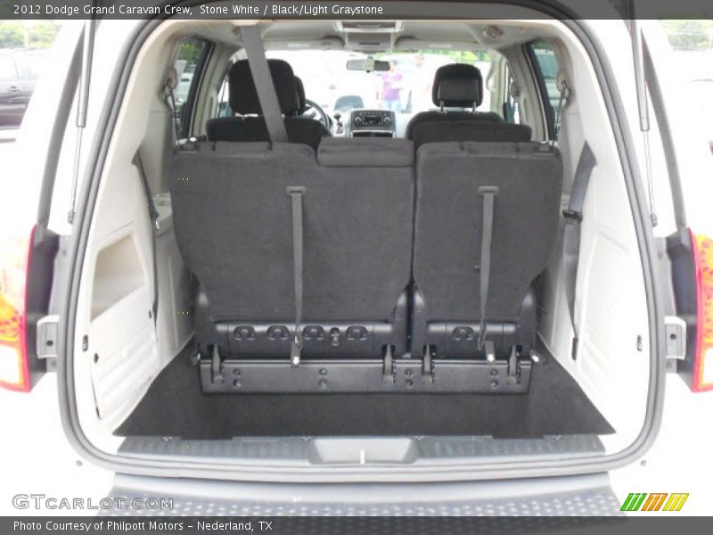 Stone White / Black/Light Graystone 2012 Dodge Grand Caravan Crew