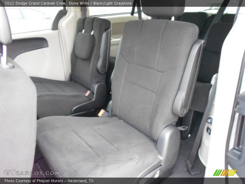 Stone White / Black/Light Graystone 2012 Dodge Grand Caravan Crew