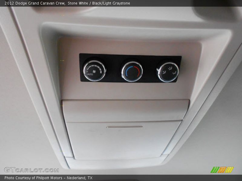 Stone White / Black/Light Graystone 2012 Dodge Grand Caravan Crew
