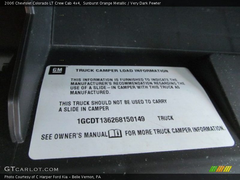 Sunburst Orange Metallic / Very Dark Pewter 2006 Chevrolet Colorado LT Crew Cab 4x4