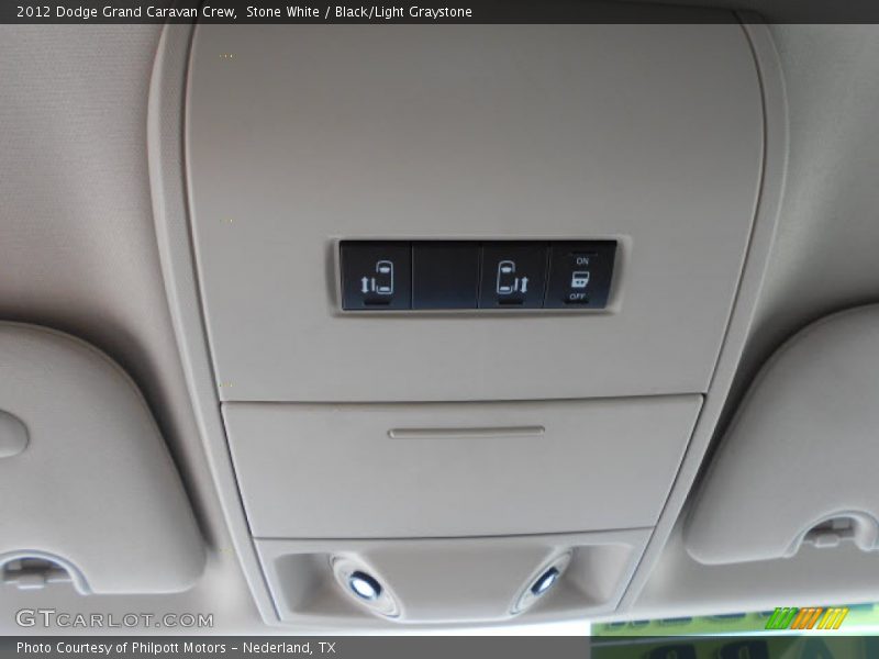 Stone White / Black/Light Graystone 2012 Dodge Grand Caravan Crew
