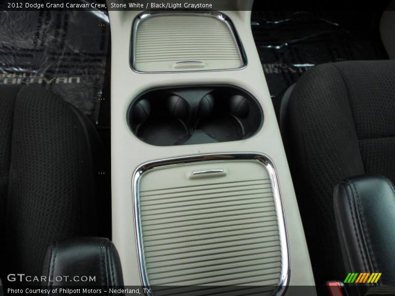Stone White / Black/Light Graystone 2012 Dodge Grand Caravan Crew
