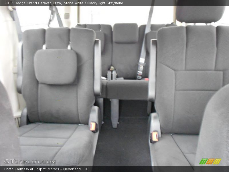 Stone White / Black/Light Graystone 2012 Dodge Grand Caravan Crew