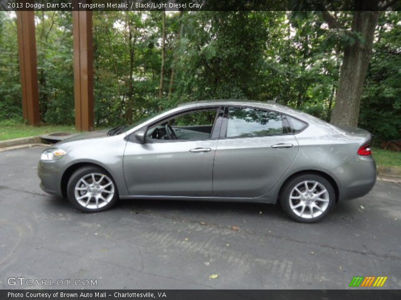 Tungsten Metallic / Black/Light Diesel Gray 2013 Dodge Dart SXT