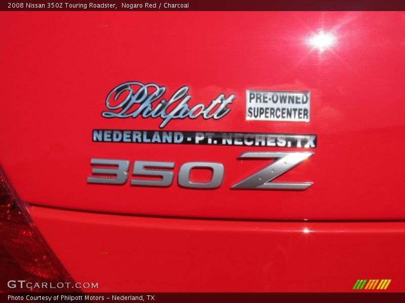 Nogaro Red / Charcoal 2008 Nissan 350Z Touring Roadster