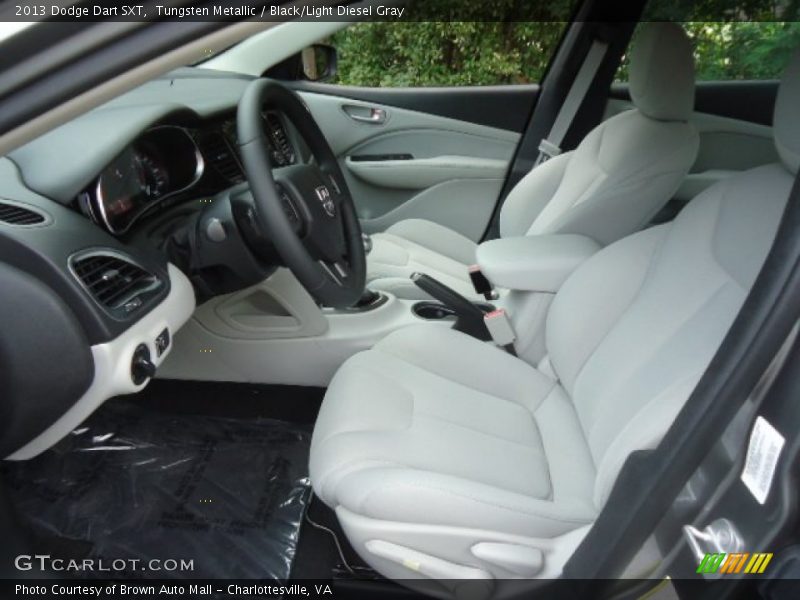 Tungsten Metallic / Black/Light Diesel Gray 2013 Dodge Dart SXT