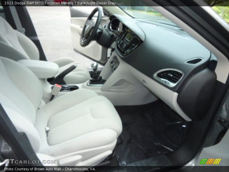 Tungsten Metallic / Black/Light Diesel Gray 2013 Dodge Dart SXT