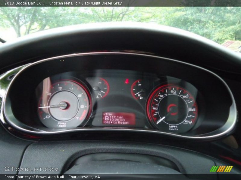 Tungsten Metallic / Black/Light Diesel Gray 2013 Dodge Dart SXT