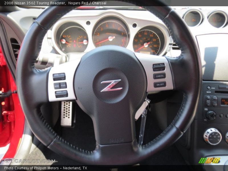 Nogaro Red / Charcoal 2008 Nissan 350Z Touring Roadster
