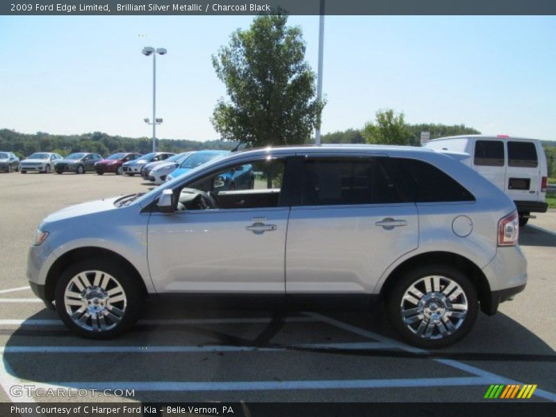 Brilliant Silver Metallic / Charcoal Black 2009 Ford Edge Limited