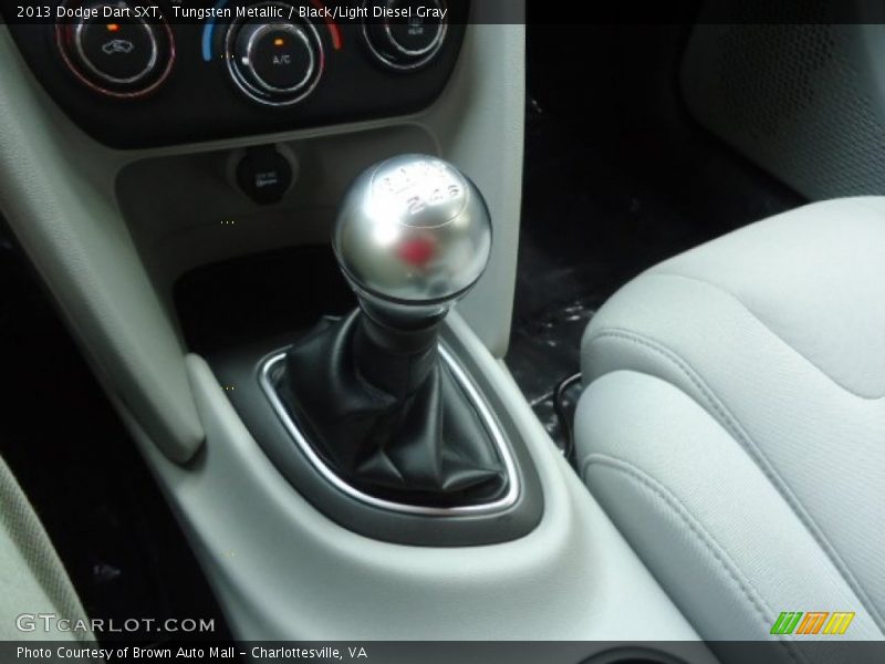Tungsten Metallic / Black/Light Diesel Gray 2013 Dodge Dart SXT