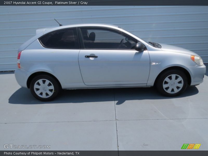 Platinum Silver / Gray 2007 Hyundai Accent GS Coupe