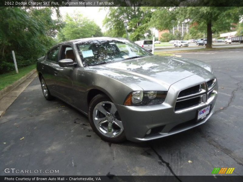 Tungsten Metallic / Tan/Black 2012 Dodge Charger SXT Plus