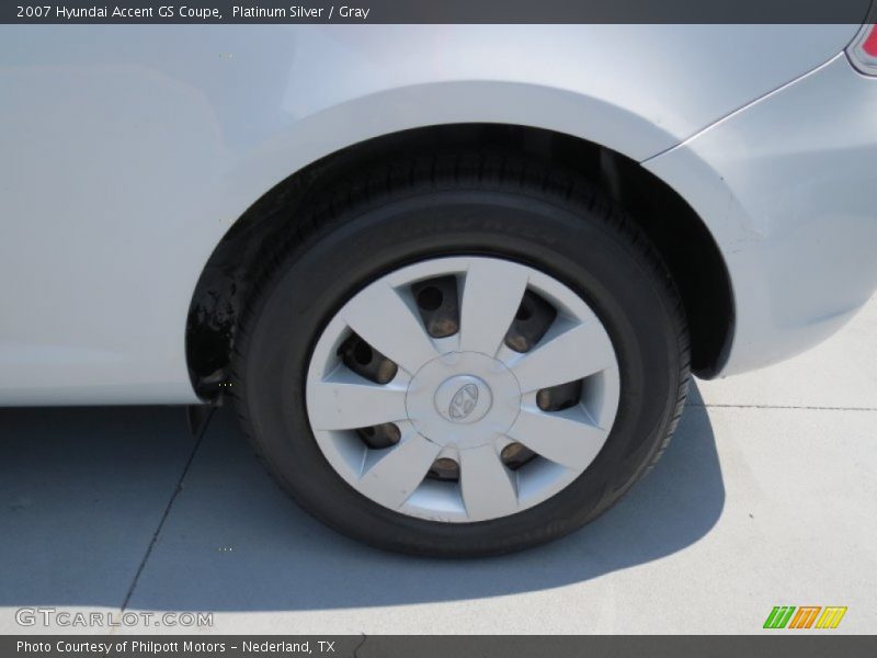 Platinum Silver / Gray 2007 Hyundai Accent GS Coupe