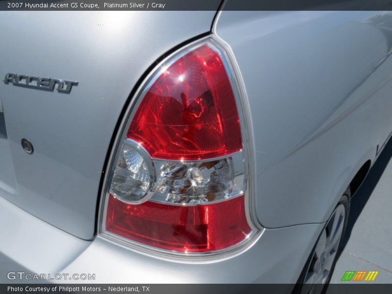 Platinum Silver / Gray 2007 Hyundai Accent GS Coupe