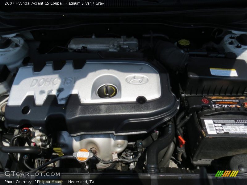 Platinum Silver / Gray 2007 Hyundai Accent GS Coupe