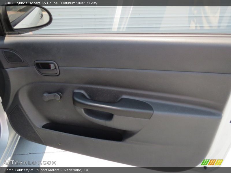 Platinum Silver / Gray 2007 Hyundai Accent GS Coupe