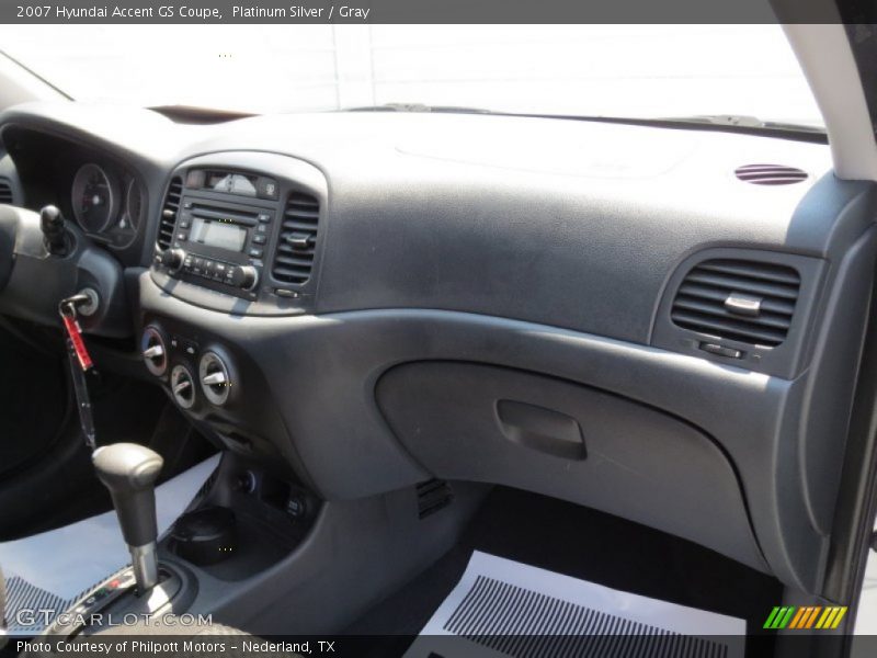 Platinum Silver / Gray 2007 Hyundai Accent GS Coupe