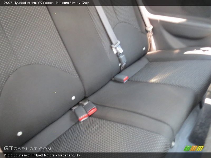 Platinum Silver / Gray 2007 Hyundai Accent GS Coupe