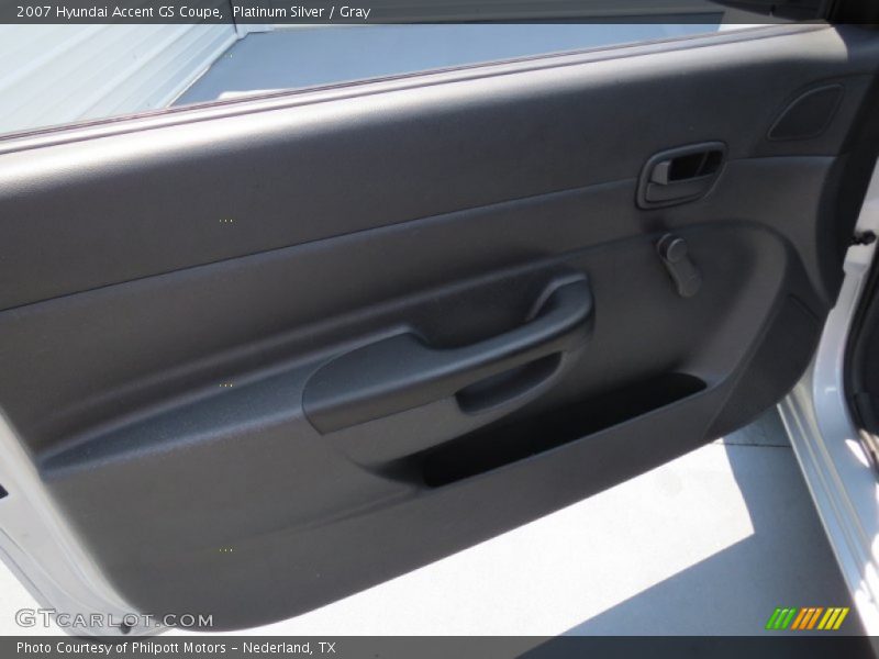 Platinum Silver / Gray 2007 Hyundai Accent GS Coupe