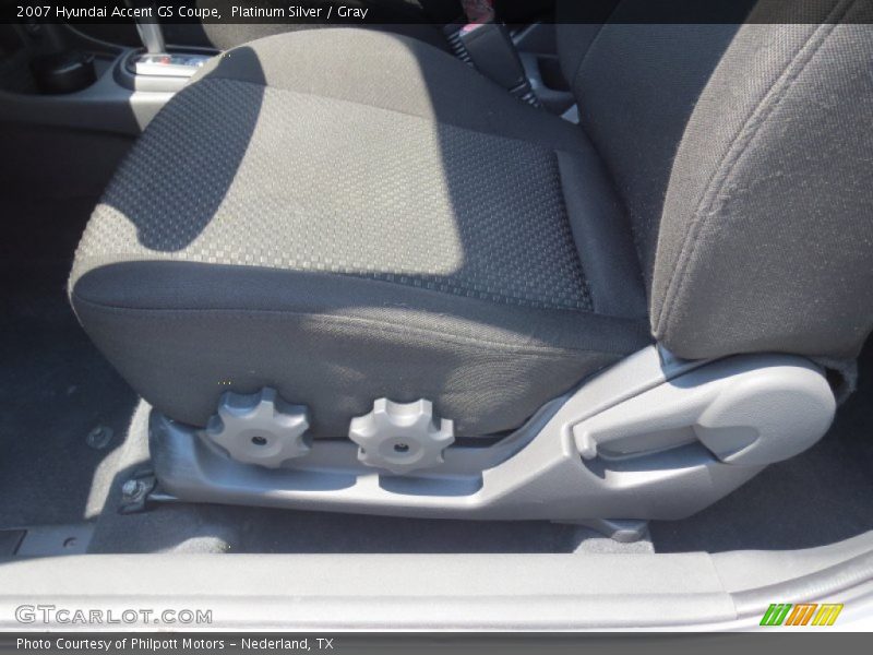 Platinum Silver / Gray 2007 Hyundai Accent GS Coupe