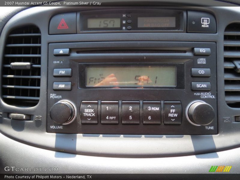 Platinum Silver / Gray 2007 Hyundai Accent GS Coupe